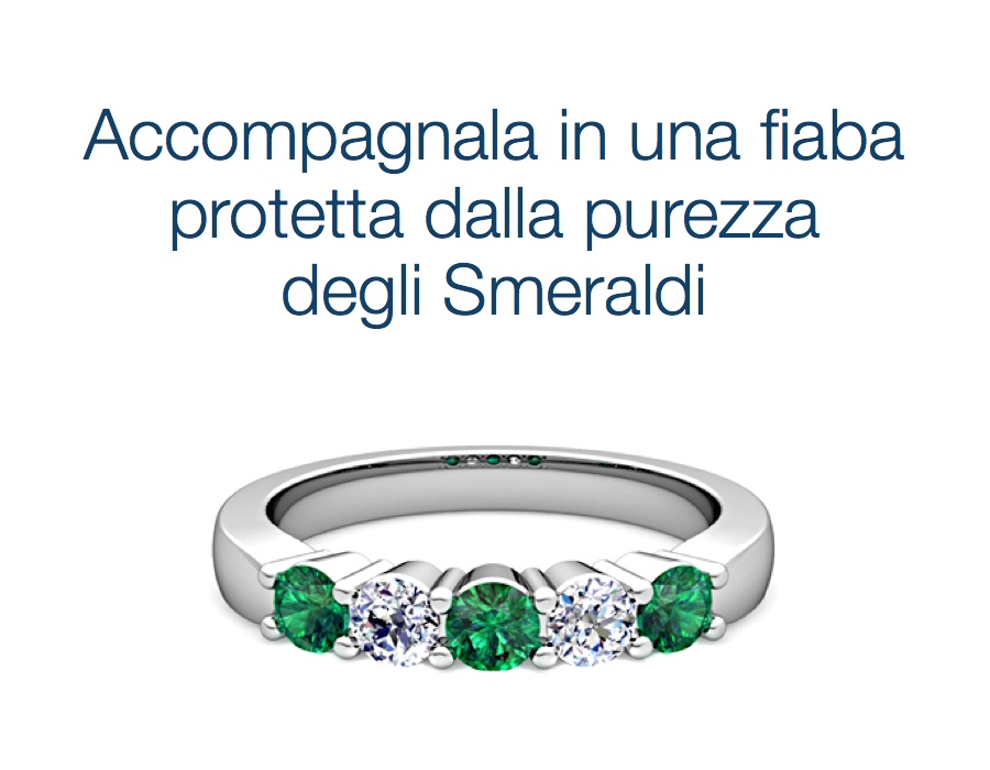 gioielli italiani anelli con smeraldi