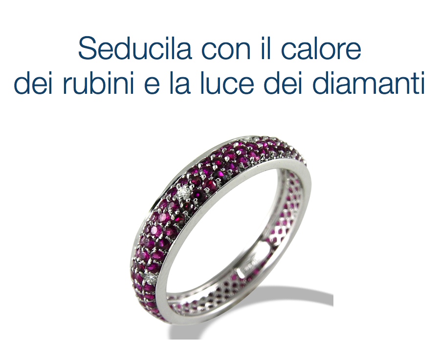 gioielli italiani anelli con rubini