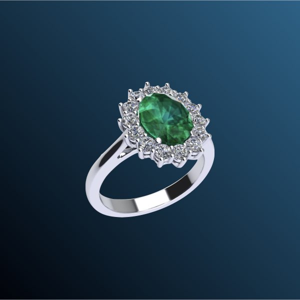 anelli di fidanzamento con smeraldo