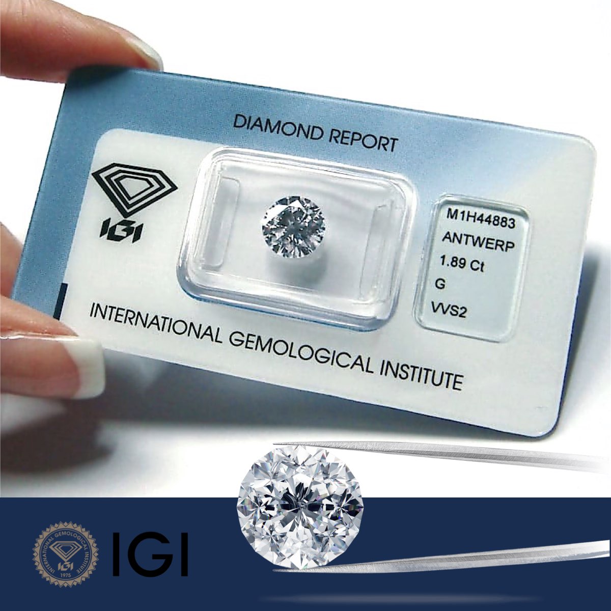 Diamanti certificati IGI sigillati