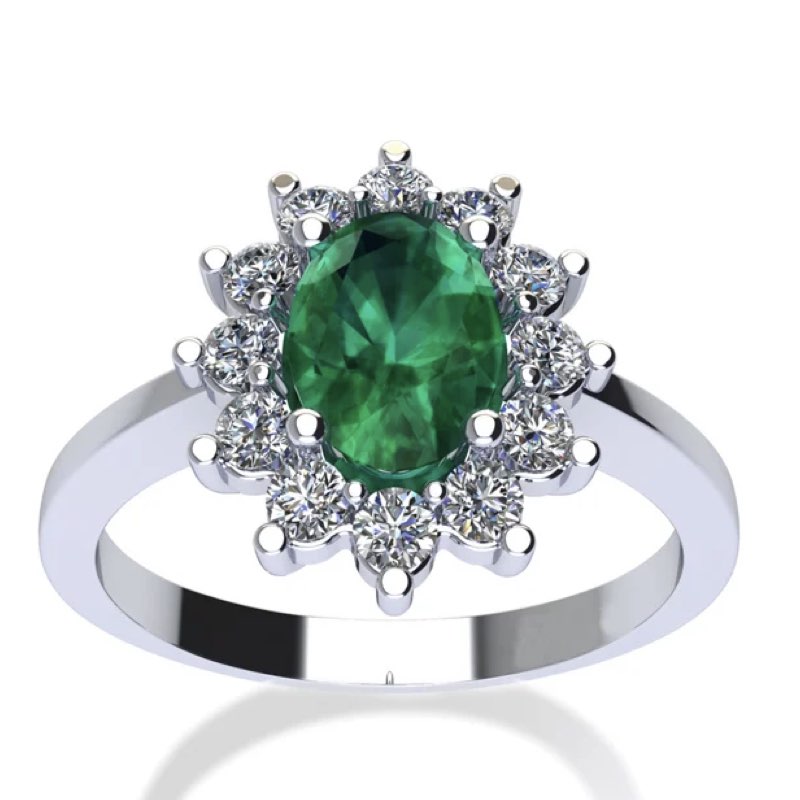 anelli con smeraldi