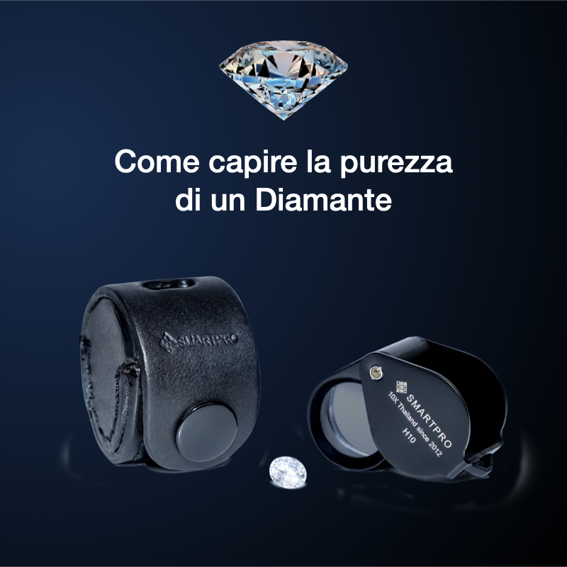 Leggi la guida per comprendere come capire la purezza di un diamante.