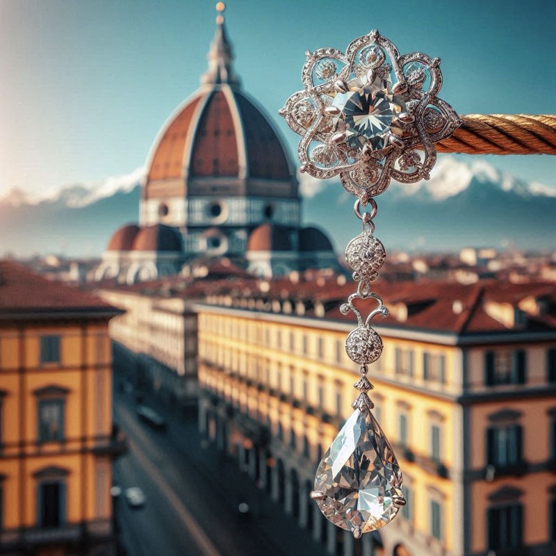 gioielli personalizzati Torino Gioielli orecchino con diamanti.