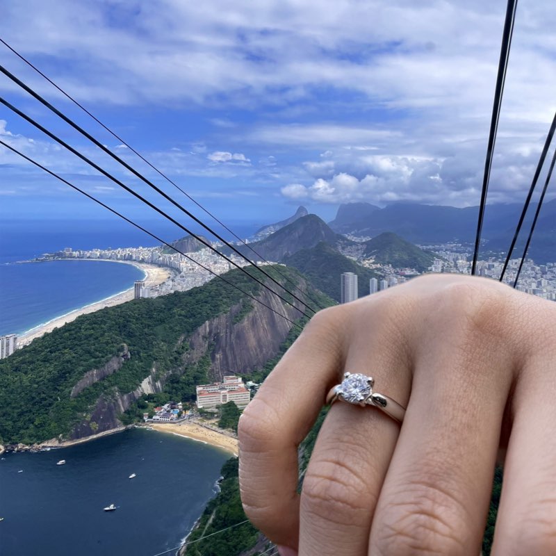 anello solitario vela